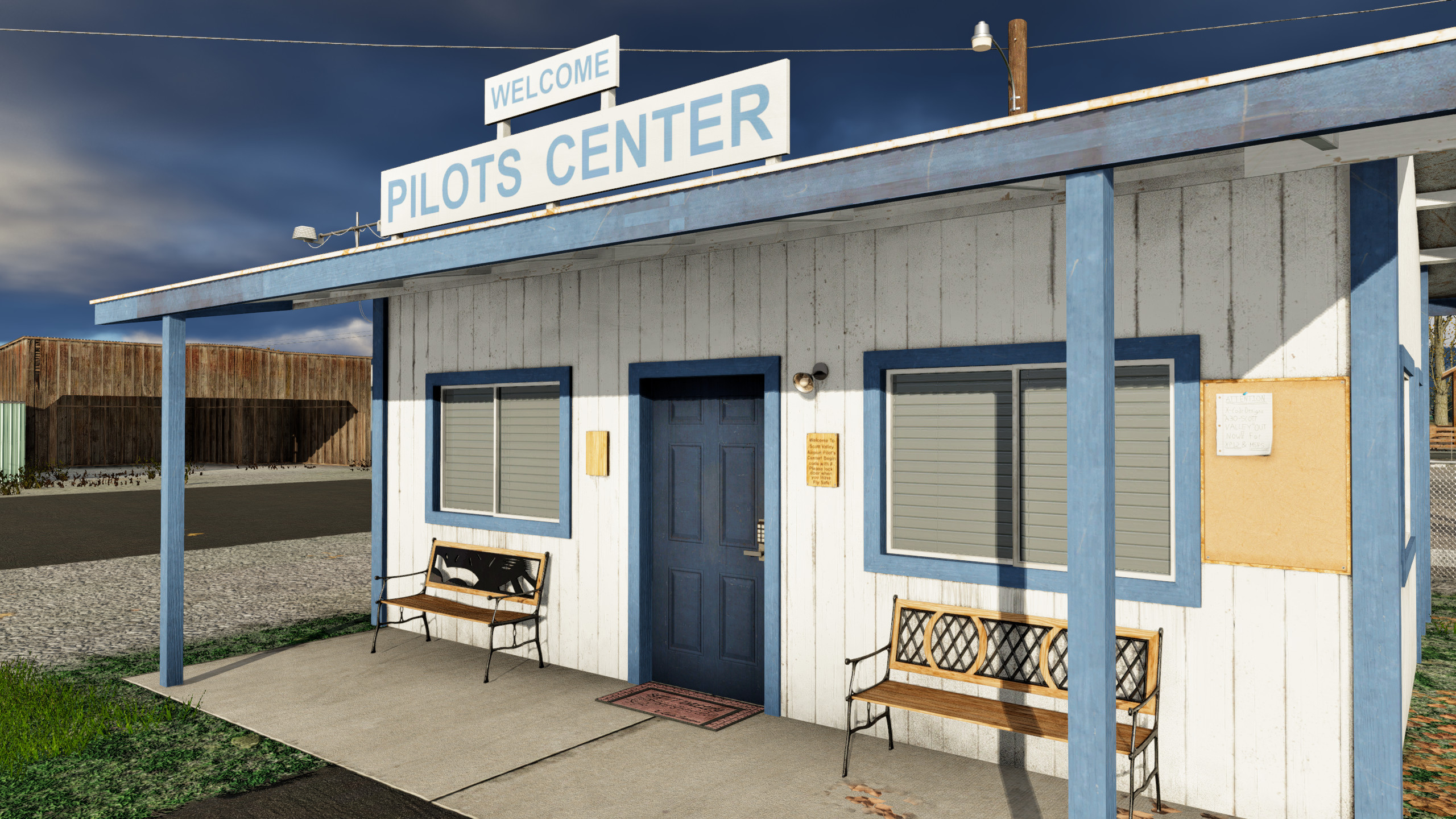 Scott Valley airport pilots center for Scott Valley Airport (A30) by X-Codr Designs in X-Plane
