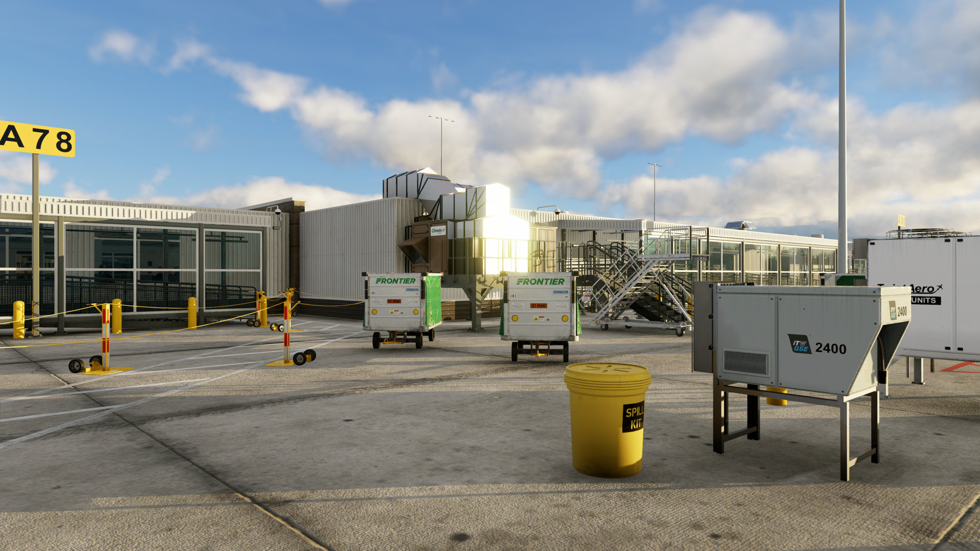 KDEN terminal check-in hall for Denver International Airport (KDEN) by X-Codr Designs in X-Plane